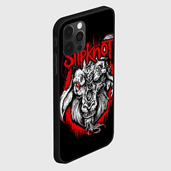 Чехол для iPhone 12 Pro Max Slipknot: Devil Goat, цвет: 3D-черный — фото 2