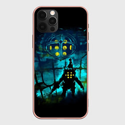 Чехол для iPhone 12 Pro Max BioShock, цвет: 3D-светло-розовый