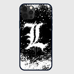 Чехол для iPhone 12 Pro Max L letter кляксы, цвет: 3D-черный