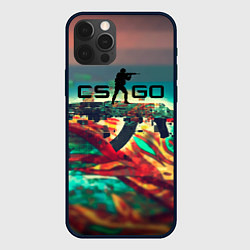 Чехол iPhone 12 Pro Max CS GO logo abstract