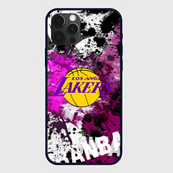 Чехол для iPhone 12 Pro Max Лос-Анджелес Лейкерс, Los Angeles Lakers, цвет: 3D-черный