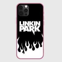 Чехол iPhone 12 Pro Max Linkin Park: Black Flame