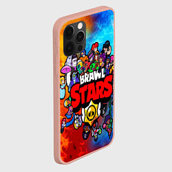 Чехол для iPhone 12 Pro Max BrawlStars All heroes, цвет: 3D-светло-розовый — фото 2