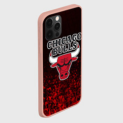 Чехол для iPhone 12 Pro Max CHICAGO BULLS, цвет: 3D-светло-розовый — фото 2