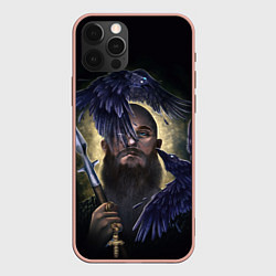 Чехол для iPhone 12 Pro Max Vikings, цвет: 3D-светло-розовый