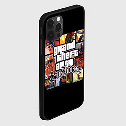 Чехол для iPhone 12 Pro Max GTA SA, цвет: 3D-черный — фото 2