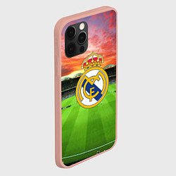 Чехол для iPhone 12 Pro Max FC Real Madrid, цвет: 3D-светло-розовый — фото 2