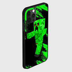 Чехол для iPhone 12 Pro Max MINECRAFT, цвет: 3D-черный — фото 2