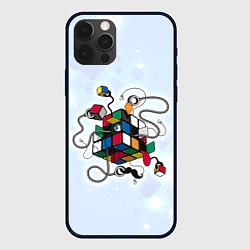 Чехол для iPhone 12 Pro Max Кубик Рубика, цвет: 3D-черный