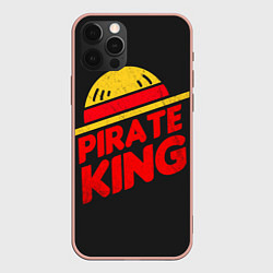 Чехол для iPhone 12 Pro Max One Piece Pirate King, цвет: 3D-светло-розовый