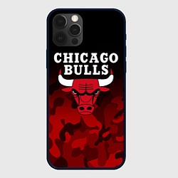 Чехол для iPhone 12 Pro Max CHICAGO BULLS, цвет: 3D-черный