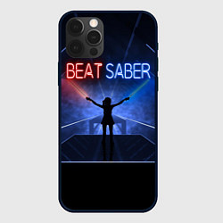 Чехол для iPhone 12 Pro Max Beat Saber, цвет: 3D-черный