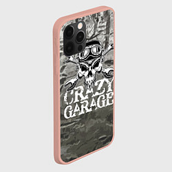 Чехол для iPhone 12 Pro Max Crazy garage, цвет: 3D-светло-розовый — фото 2