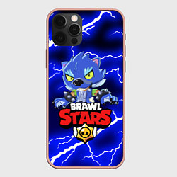 Чехол для iPhone 12 Pro Max BRAWL STARS LEON, цвет: 3D-светло-розовый