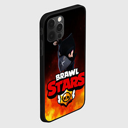 Чехол для iPhone 12 Pro Max Brawl Stars - Crow, цвет: 3D-черный — фото 2