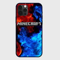 Чехол для iPhone 12 Pro Max MINECRAFT, цвет: 3D-черный