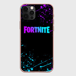 Чехол для iPhone 12 Pro Max FORTNITE, цвет: 3D-светло-розовый