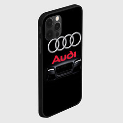 Чехол для iPhone 12 Pro Max AUDI, цвет: 3D-черный — фото 2