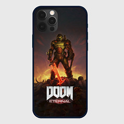 Чехол для iPhone 12 Pro Max DOOM ETERNAL, цвет: 3D-черный