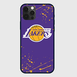 Чехол для iPhone 12 Pro Max LA LAKERS, цвет: 3D-черный