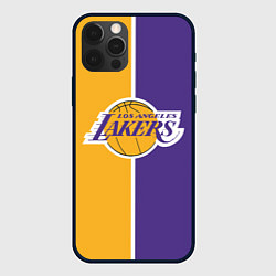 Чехол для iPhone 12 Pro Max LA LAKERS, цвет: 3D-черный