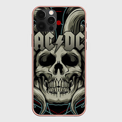 Чехол для iPhone 12 Pro Max ACDC, цвет: 3D-светло-розовый