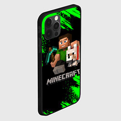 Чехол для iPhone 12 Pro Max MINECRAFT, цвет: 3D-черный — фото 2