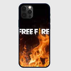 Чехол для iPhone 12 Pro Max FREE FIRE, цвет: 3D-черный