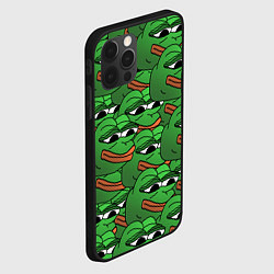 Чехол для iPhone 12 Pro Max Pepe The Frog, цвет: 3D-черный — фото 2