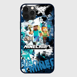 Чехол для iPhone 12 Pro Max Minecraft Майнкрафт, цвет: 3D-черный