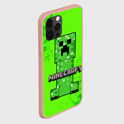 Чехол для iPhone 12 Pro Max MINECRAFT, цвет: 3D-светло-розовый — фото 2