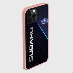 Чехол для iPhone 12 Pro Max SUBARU, цвет: 3D-светло-розовый — фото 2