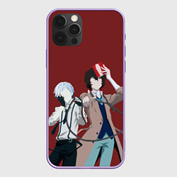 Чехол для iPhone 12 Pro Max Atsushi Nakajima & Osamu Dazai, цвет: 3D-сиреневый