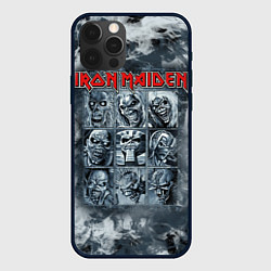 Чехол для iPhone 12 Pro Max Iron Maiden, цвет: 3D-черный