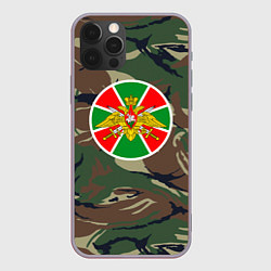 Чехол для iPhone 12 Pro Max Пограничные Войска, цвет: 3D-серый
