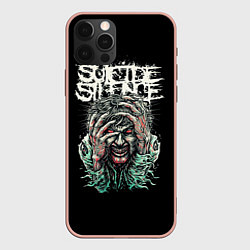 Чехол для iPhone 12 Pro Max Suicide silence, цвет: 3D-светло-розовый