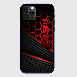 Чехол для iPhone 12 Pro Max Audi RS, цвет: 3D-черный