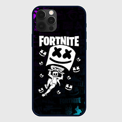 Чехол для iPhone 12 Pro Max Fortnite x Marshmello x Games, цвет: 3D-черный