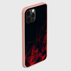Чехол для iPhone 12 Pro Max RED STRIPES, цвет: 3D-светло-розовый — фото 2