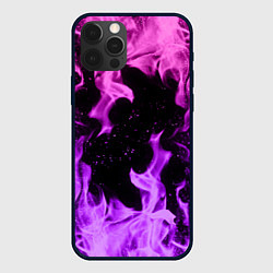 Чехол для iPhone 12 Pro Max ЦВЕТНОЙ ОГОНЬ, цвет: 3D-черный