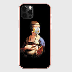 Чехол iPhone 12 Pro Max Чечилия Галлерани - дама с горностаем