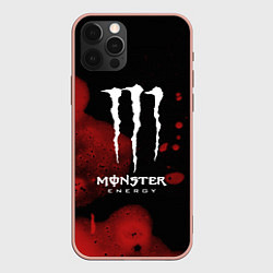 Чехол для iPhone 12 Pro Max MONSTER ENERGY, цвет: 3D-светло-розовый