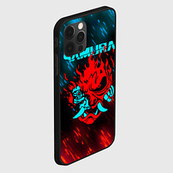 Чехол для iPhone 12 Pro Max CYBERPUNK 2077 SAMURAI, цвет: 3D-черный — фото 2