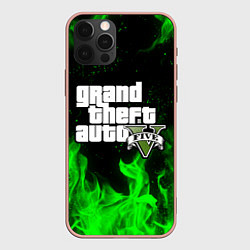 Чехол для iPhone 12 Pro Max GTA 5, цвет: 3D-светло-розовый