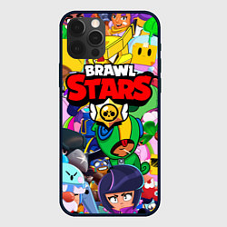 Чехол для iPhone 12 Pro Max BRAWL STARS ВСЕ БРАВЛЕРЫ, цвет: 3D-черный