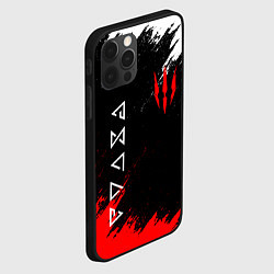 Чехол для iPhone 12 Pro Max The Witcher, цвет: 3D-черный — фото 2