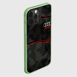 Чехол для iPhone 12 Pro Max AUDI, цвет: 3D-салатовый — фото 2