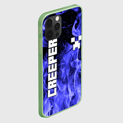 Чехол для iPhone 12 Pro Max MINECRAFT CREEPER, цвет: 3D-салатовый — фото 2