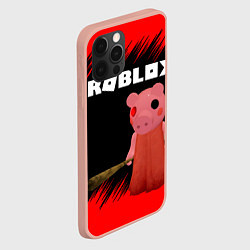 Чехол для iPhone 12 Pro Max Roblox Piggy, цвет: 3D-светло-розовый — фото 2