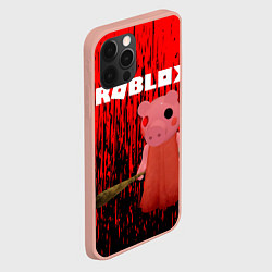 Чехол для iPhone 12 Pro Max Roblox Piggy, цвет: 3D-светло-розовый — фото 2